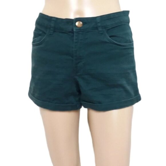 H&M Forest Green Twill Shorts - Picture 5 of 5